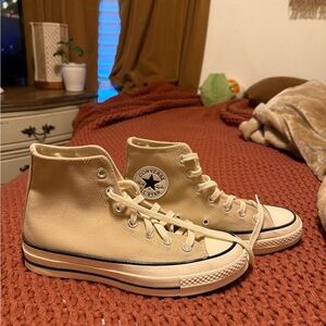 Converse High-Tops in Classic Beige